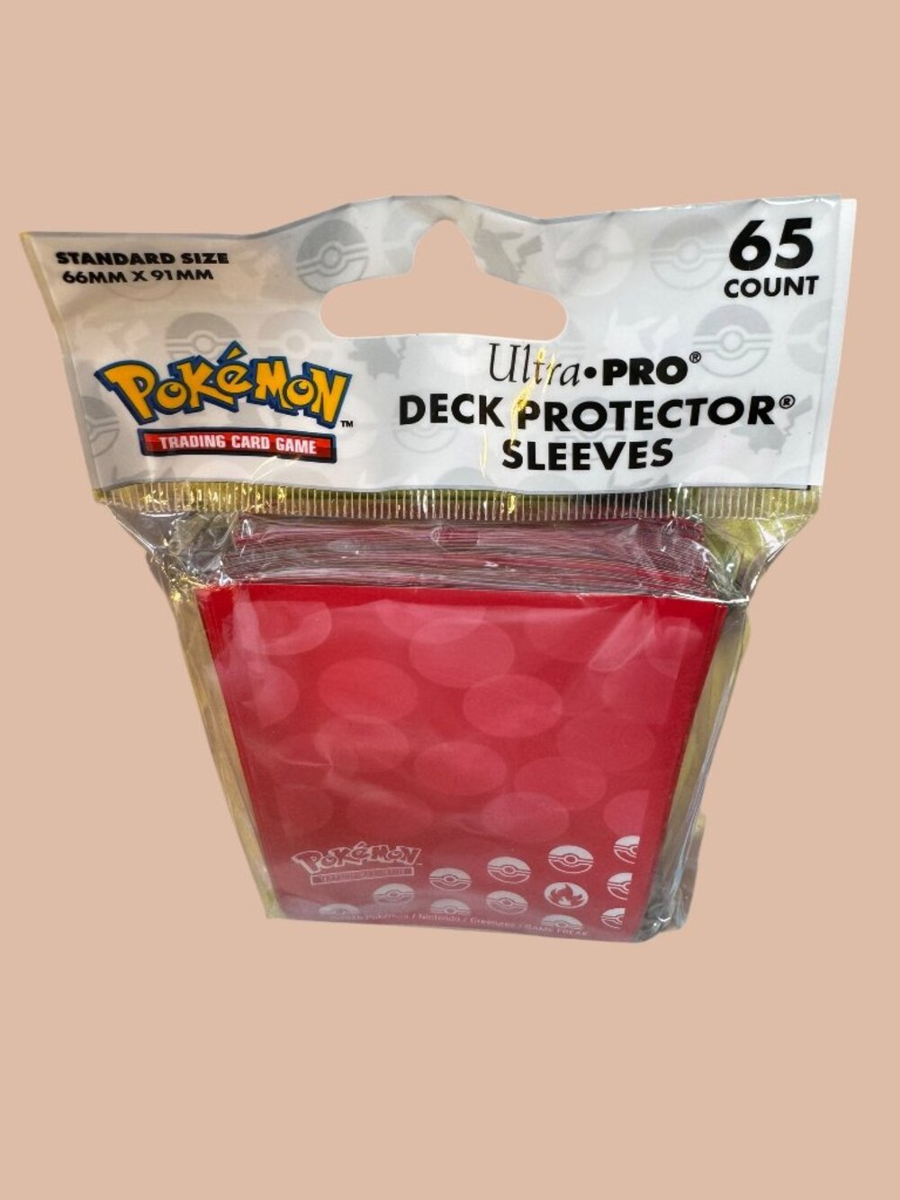 Ultra PRO Pokémon TCG Deck Protector® Sleeves, Red, 65 Count